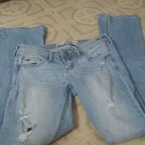 Hollister size 0R distressed skinny jeans